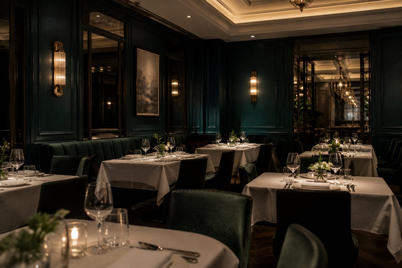 Illustrative dining room artwork