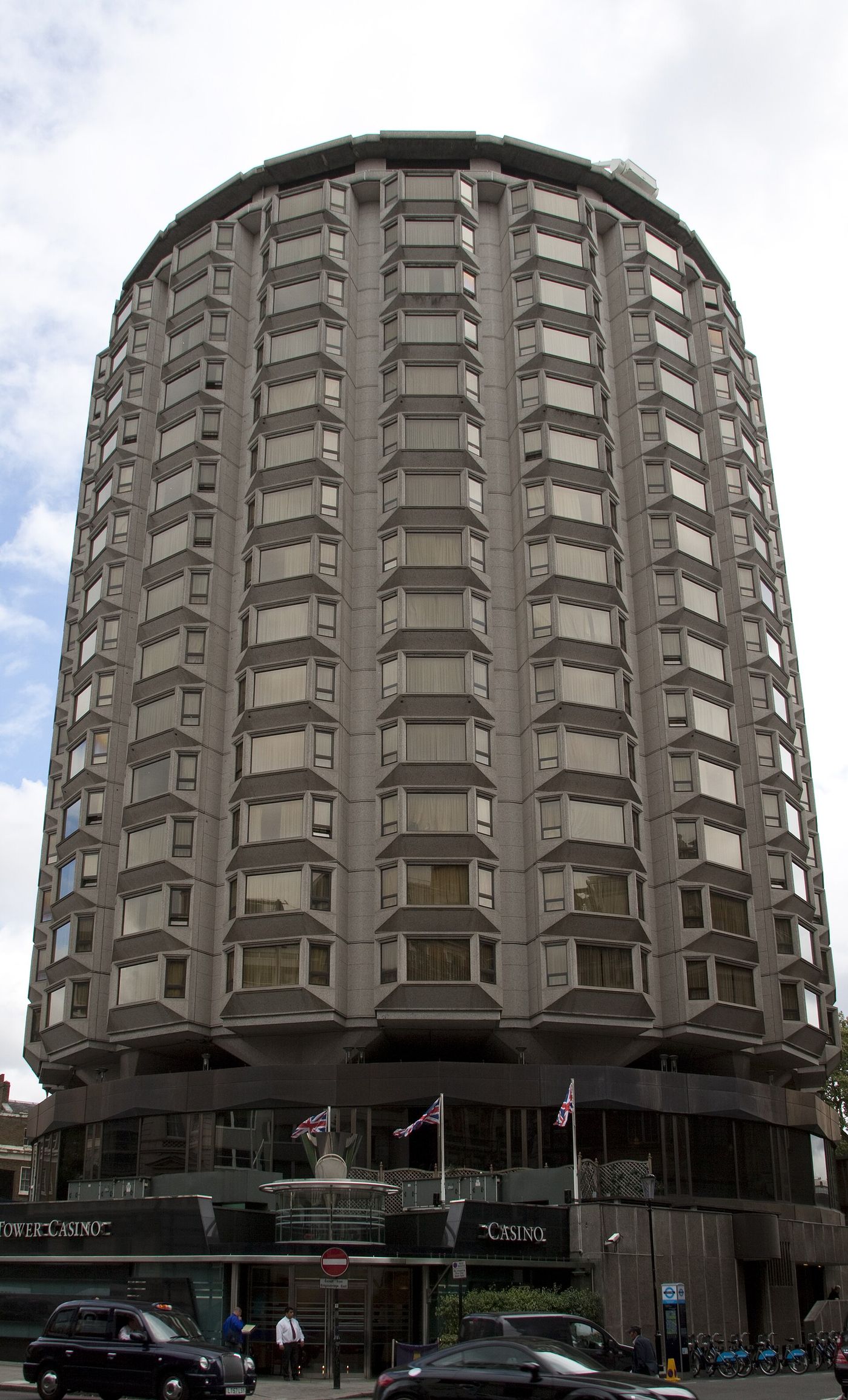 Exterior signage for the Tower Casino at Park Tower Knightsbridge