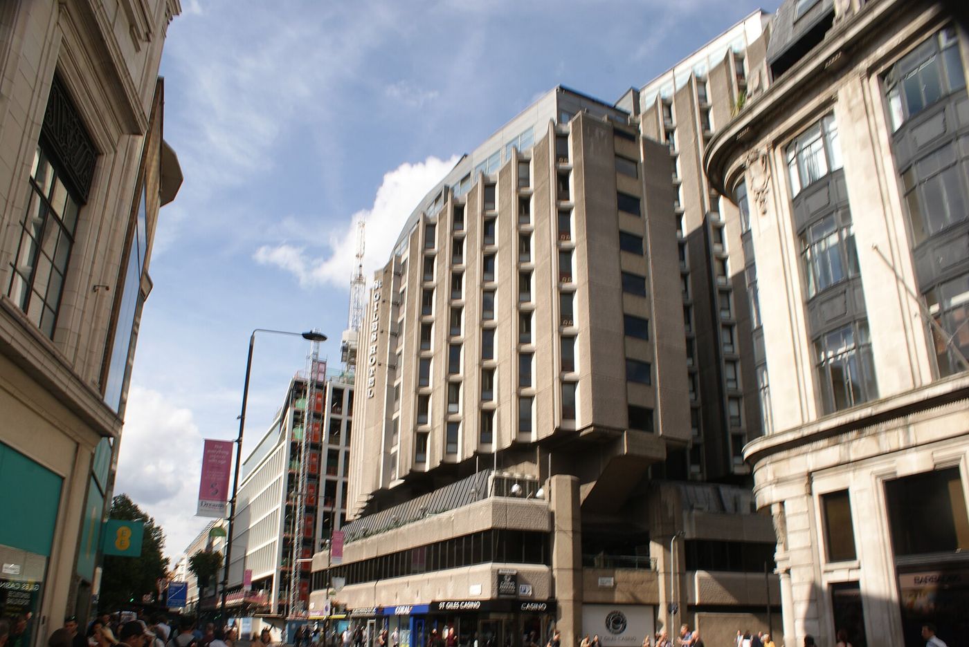 St Giles Hotel seen from Tottenham Court Road